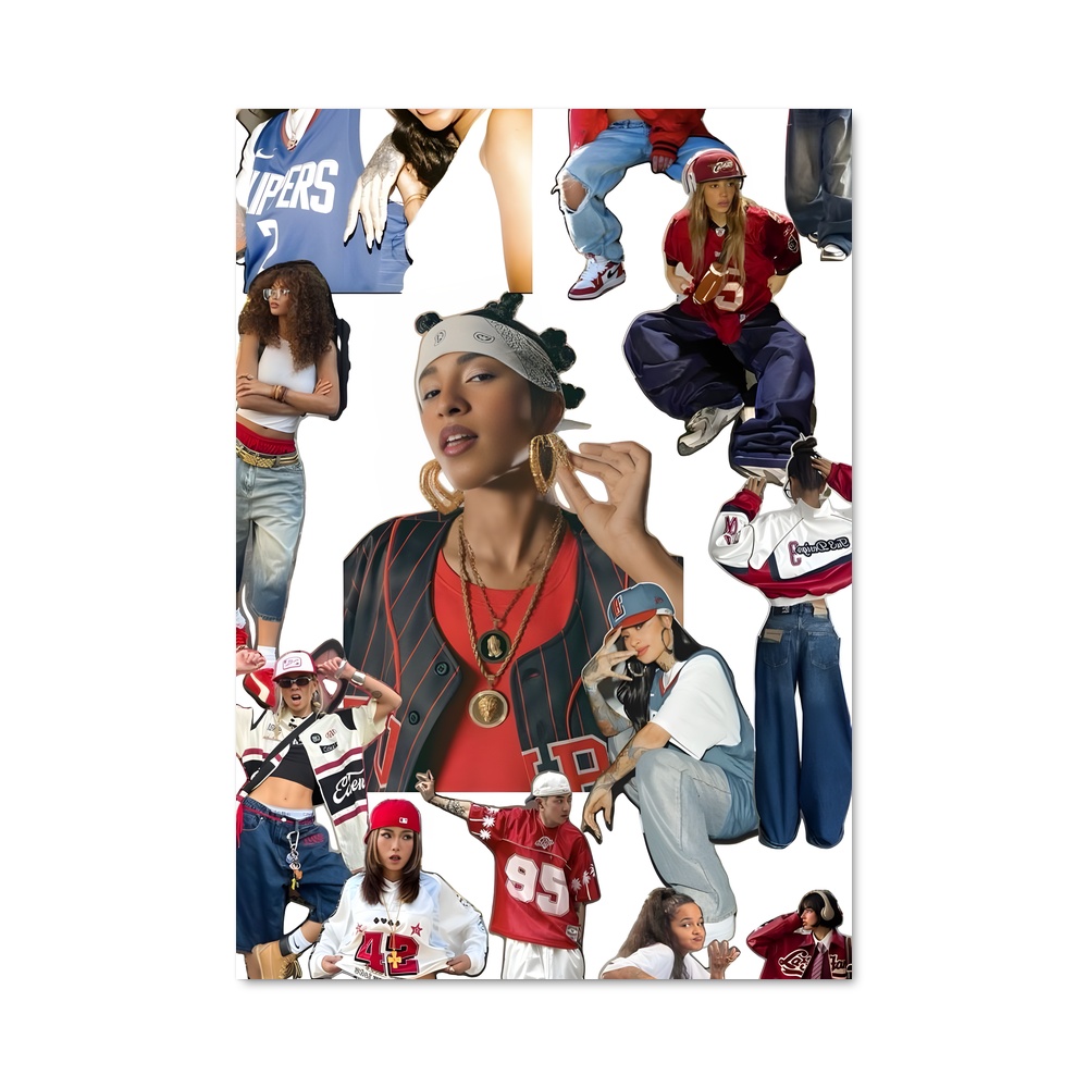 Poster Hip hop vêtues
